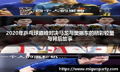 2020年乒乓球巅峰对决马龙与樊振东的精彩较量与背后故事